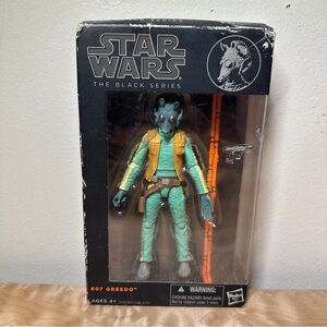 Unopened Star Wars The Black Series Greedo Action Figure #07 box is best